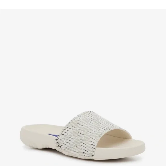 Burberry Cream Check Slide Sandals - Picture 2 of 13